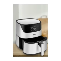 Homms H40 2000 Watt Yüksek Güç 6,4 Litre Inox Geniş Xxl Dokunmatik Airfryer Yağsız Sıcak Hava Fritözü