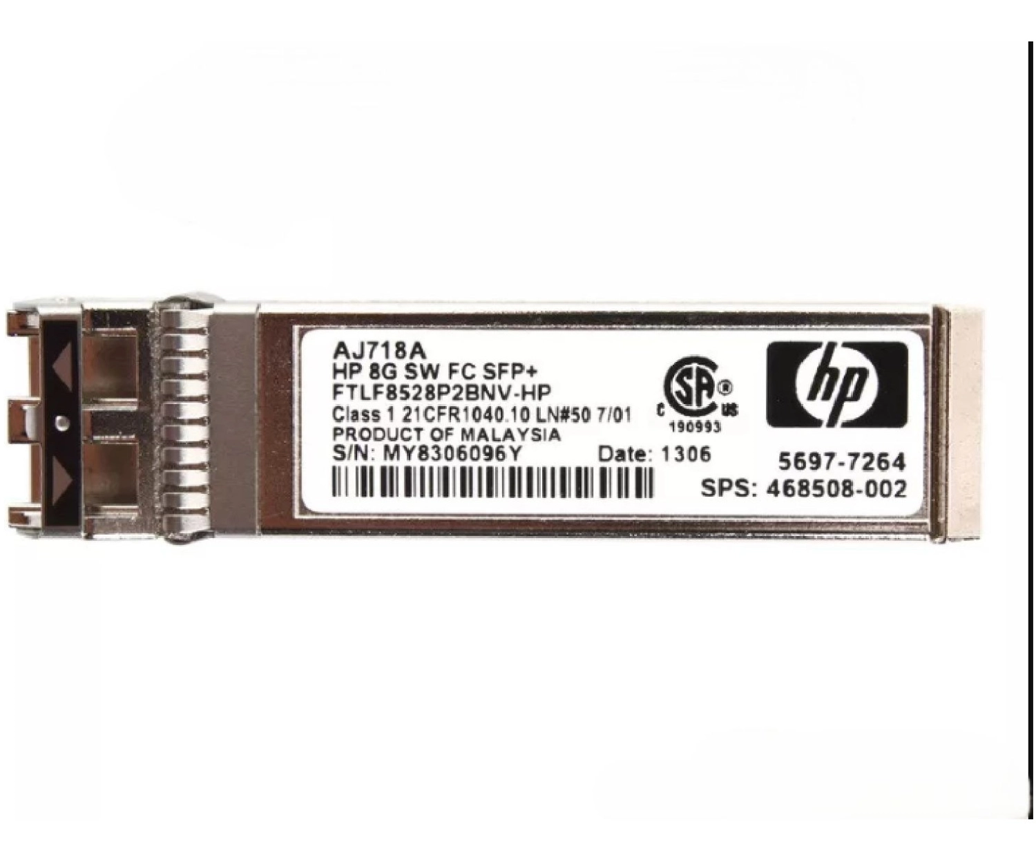 Hp 8G Sw Fc Sfp+ Aj718A Modül ürün görseli