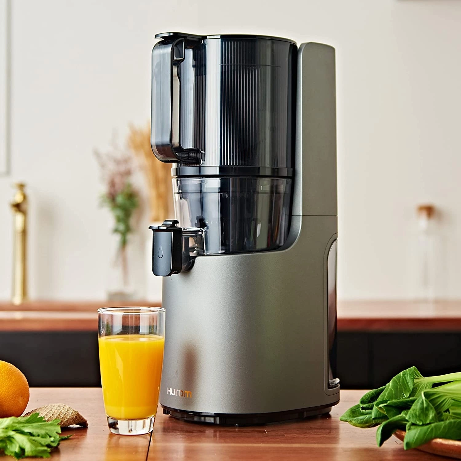 Hurom Slow Juicer Katı Meyve Sıkacağı - Gri - Görsel 4