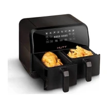 Hutt D8 Çift Hazneli Air Fryer 4+4 Lt Yağsız Fritöz