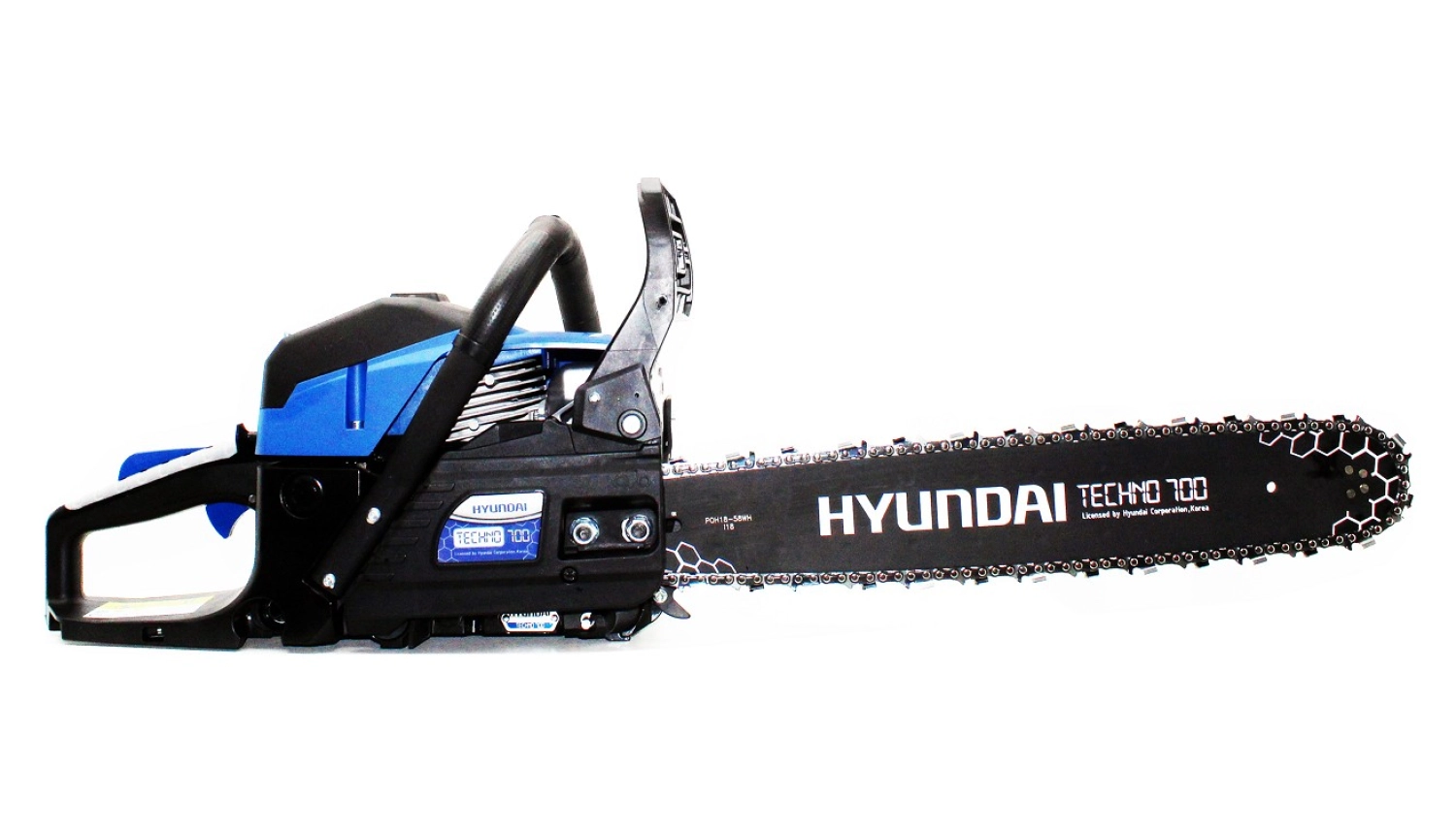 Hyundai Techno 700 Dijital Motorlu Testere, 46Cm, Pala Benzinli - Görsel 5