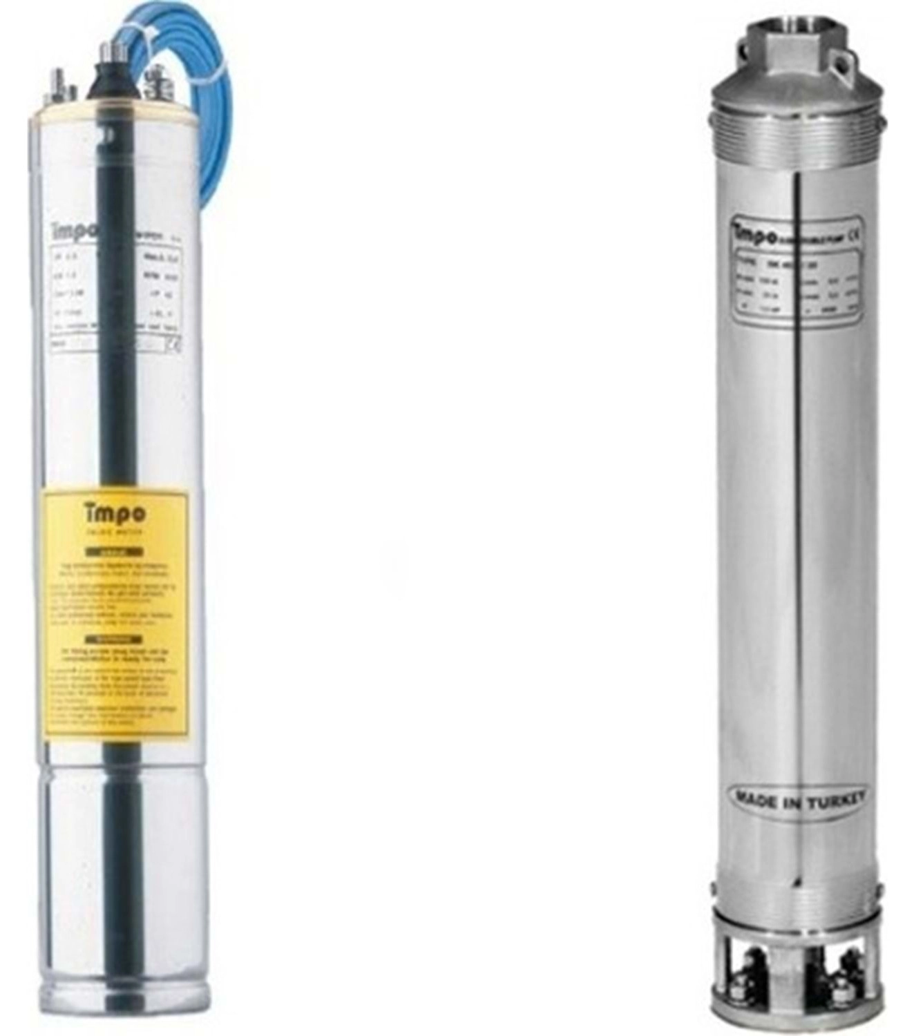 İmpo Sk 404/44 Krom Başlıklı 5,5Hp Trifaze Derin Kuyu Dalgıç Pompa Motorlu - Görsel 2