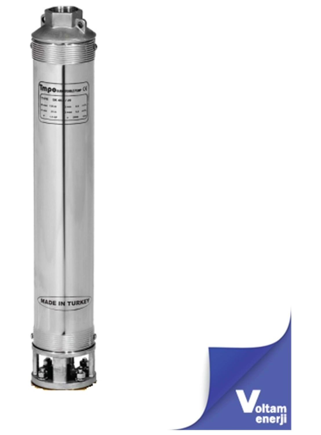 İmpo Sk 415/20 7,5Hp Technoplast Başlıklı 50 Hz 4'' Noryl Fanlı Dalgıç Pompa ürün görseli