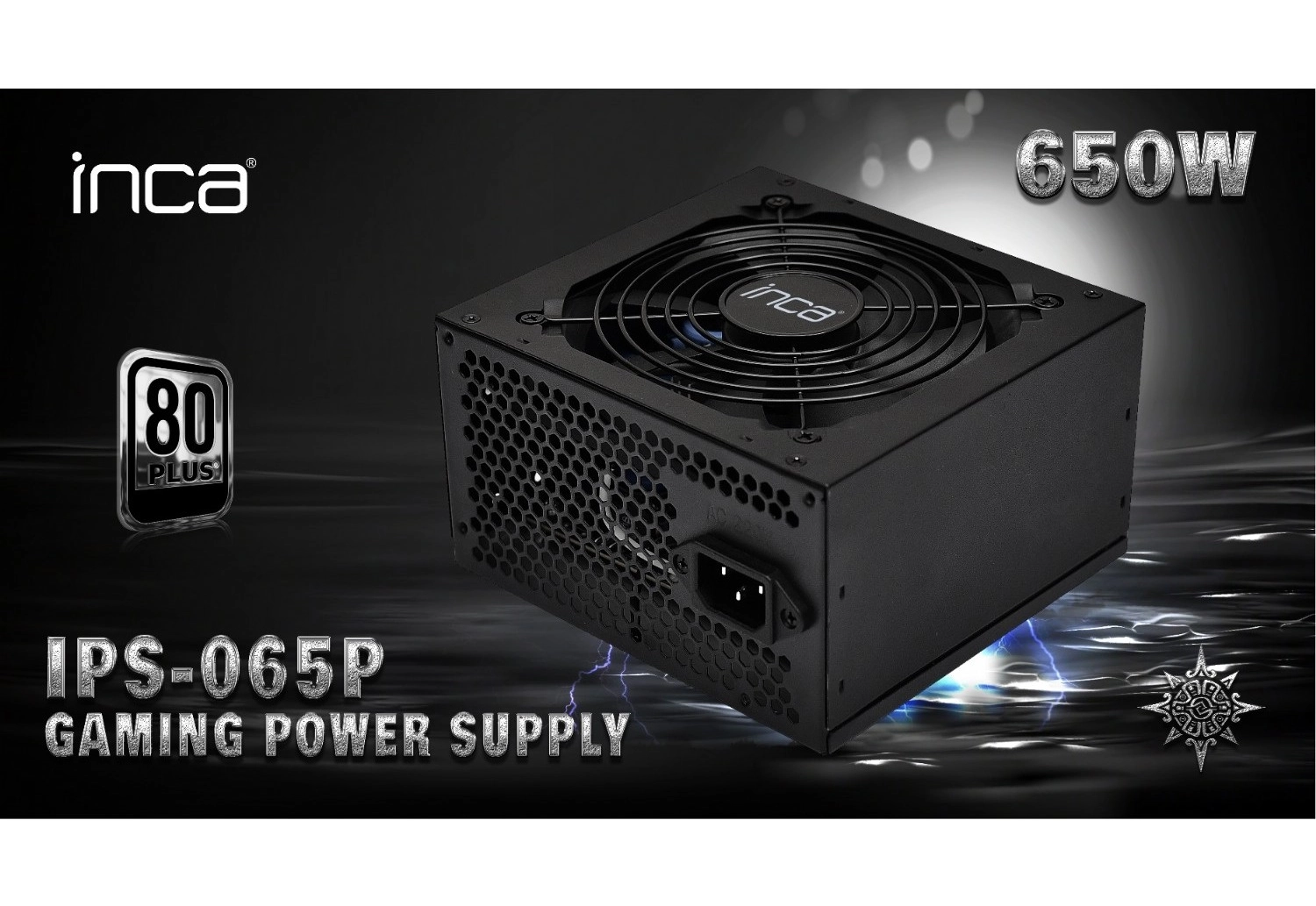 Inca 650W Ips-065P 12Cm Fan Aktif Pfc 80+ Power Supply - Görsel 3