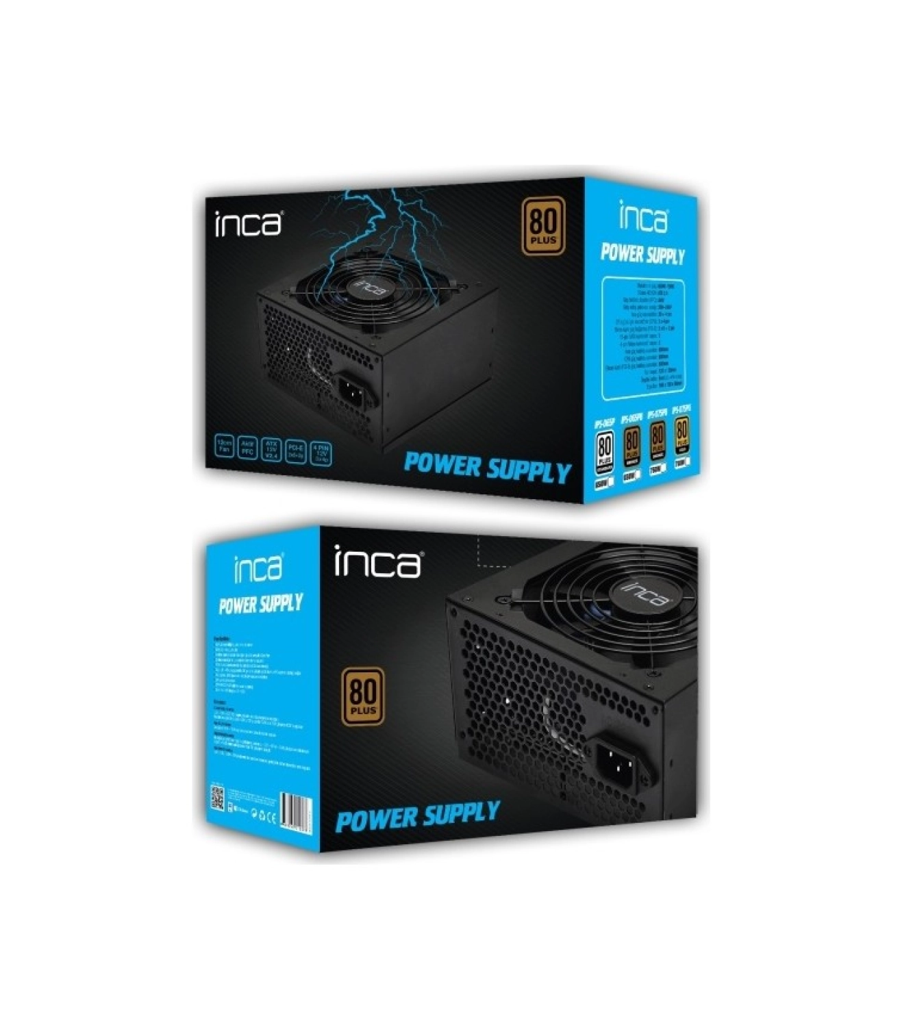 Inca 650W Ips-065P 12Cm Fan Aktif Pfc 80+ Power Supply - Görsel 2