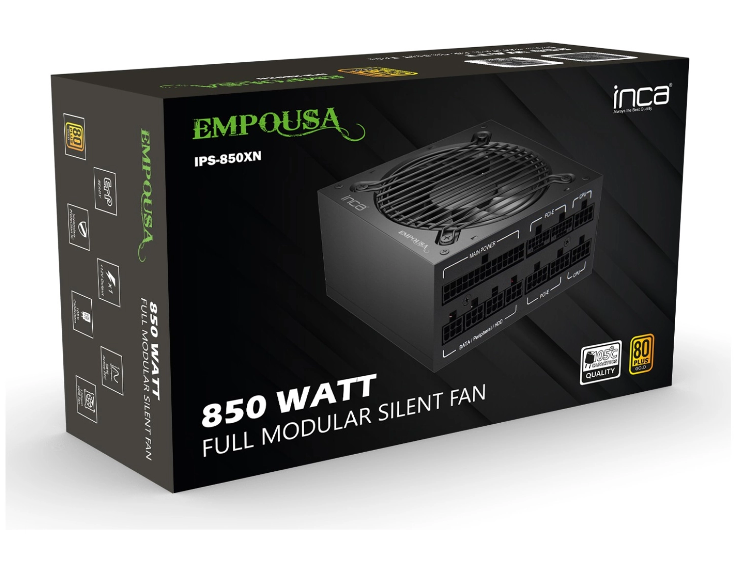 Inca Ips-850Xn 80 Plus Gold Tam Modüler 850W Power Supply - Görsel 5