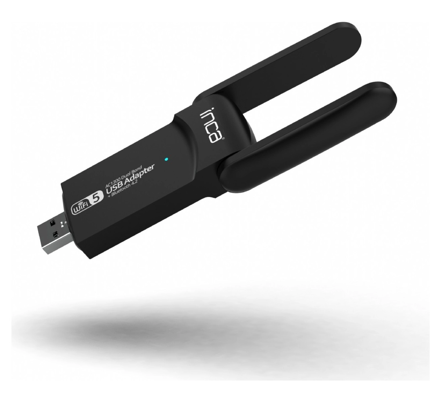 Inca Iuwa-1300X 1300Mbps Bluetooth 4.2 Dual-Bant Kablosuz-Ac Usb Adaptör - Görsel 3