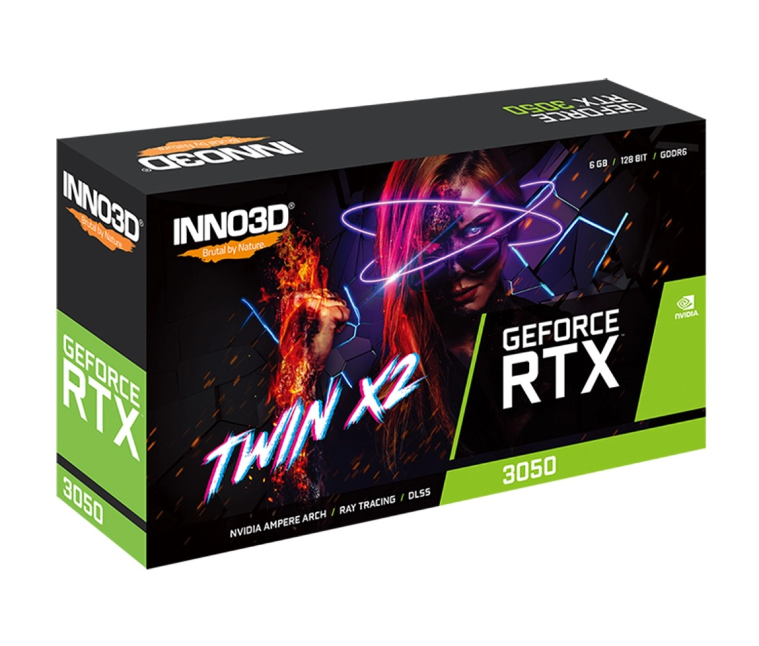 Inno3D Nvidia Geforce Rtx3050 Twin X2 6Gb 96Bit Gddr6 Ekran Kartı (N30502-06D6-1711Va60) - Görsel 3