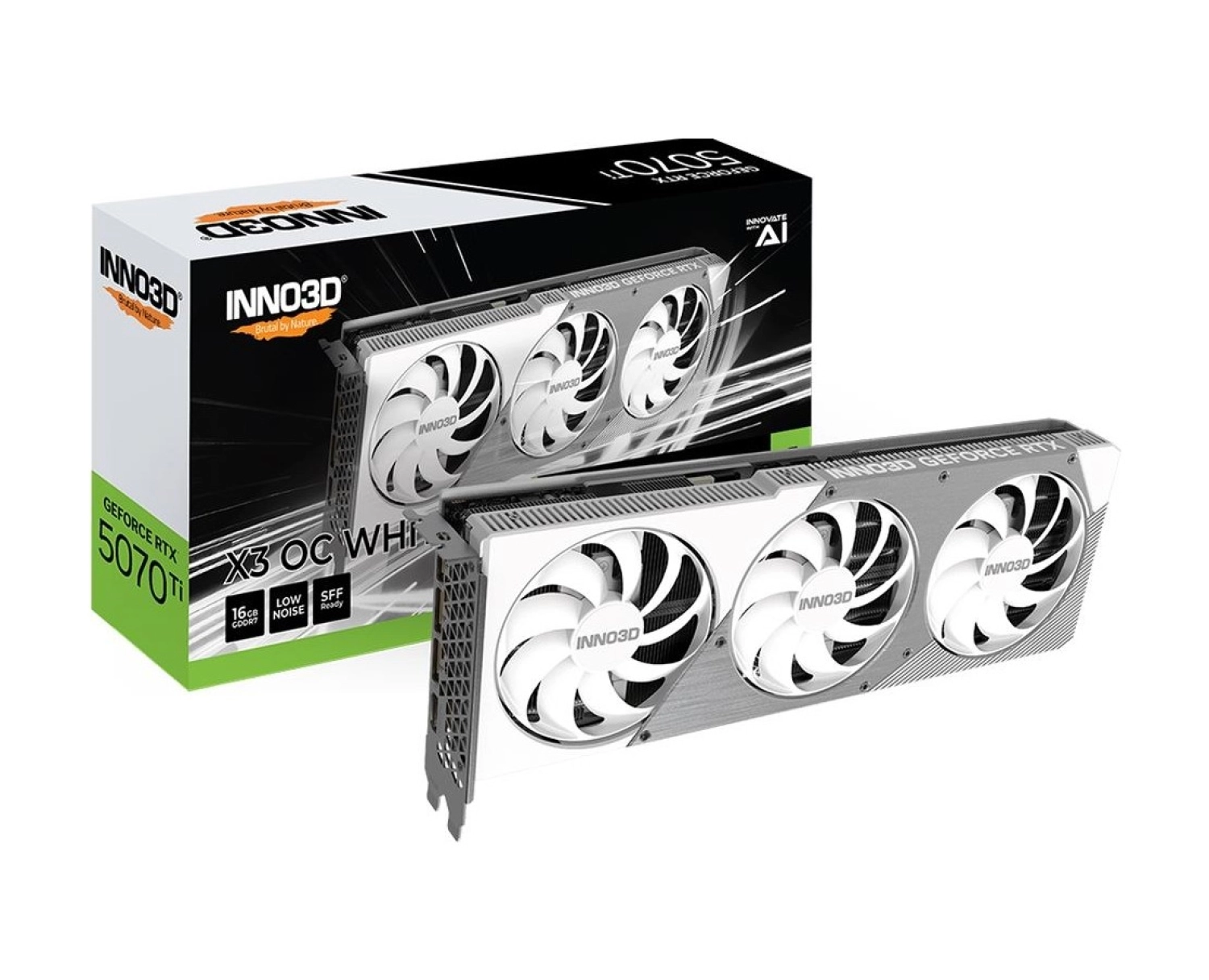 Inno3D Nvidia Geforce Rtx5070Ti X3 Oc 16Gb White 256Bit Gddr7 Ekran Kartı N507T3-16D7X-176068W ürün görseli