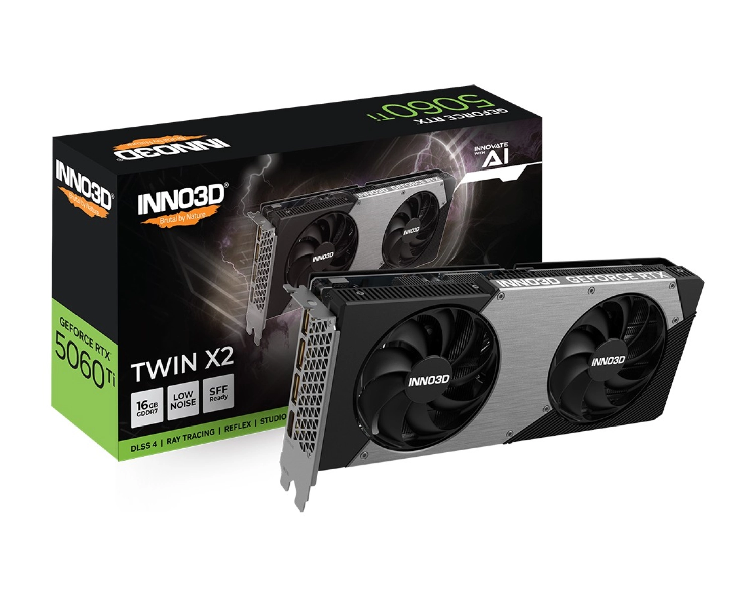 Inno3D Rtx5060Ti 16Gb Twin X2 128Bit Gddr7 Ekran Kartı N506T2-16D7-191073N ürün görseli