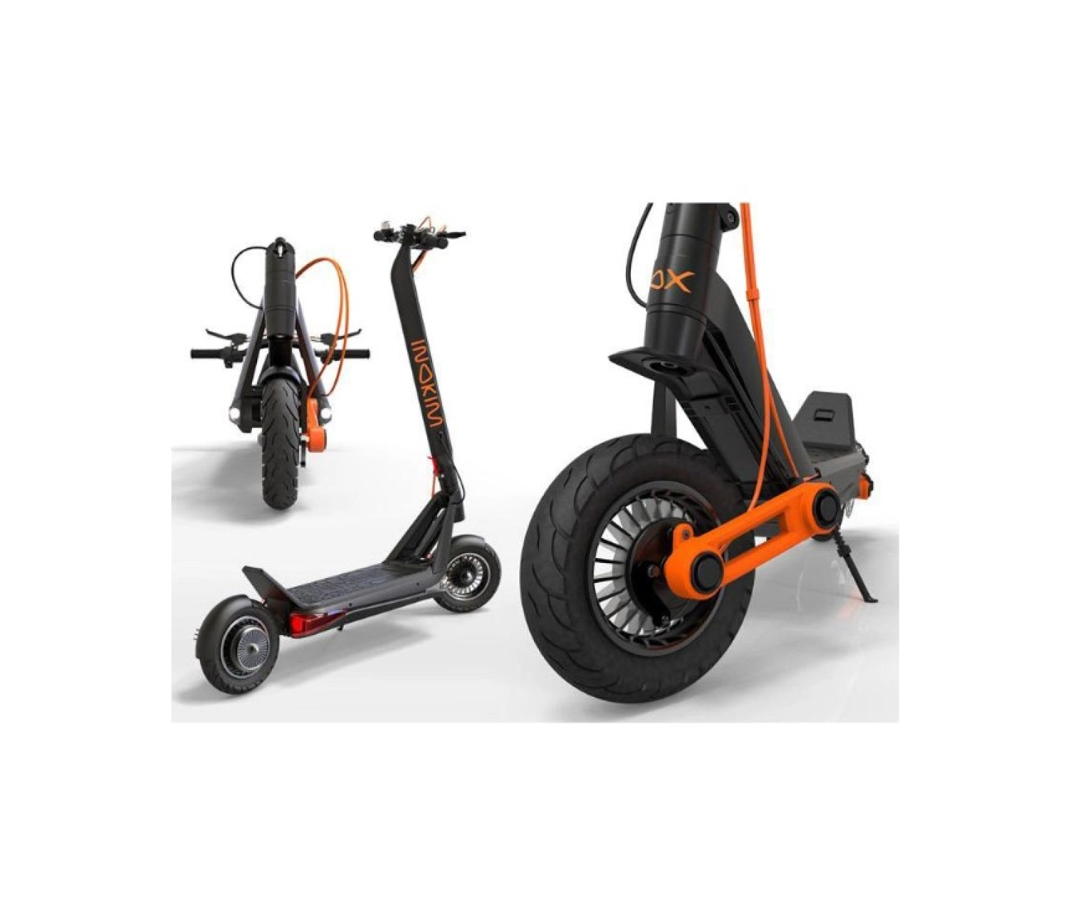 Inokim Ox Süper Siyah Elektrikli Scooter - Görsel 3