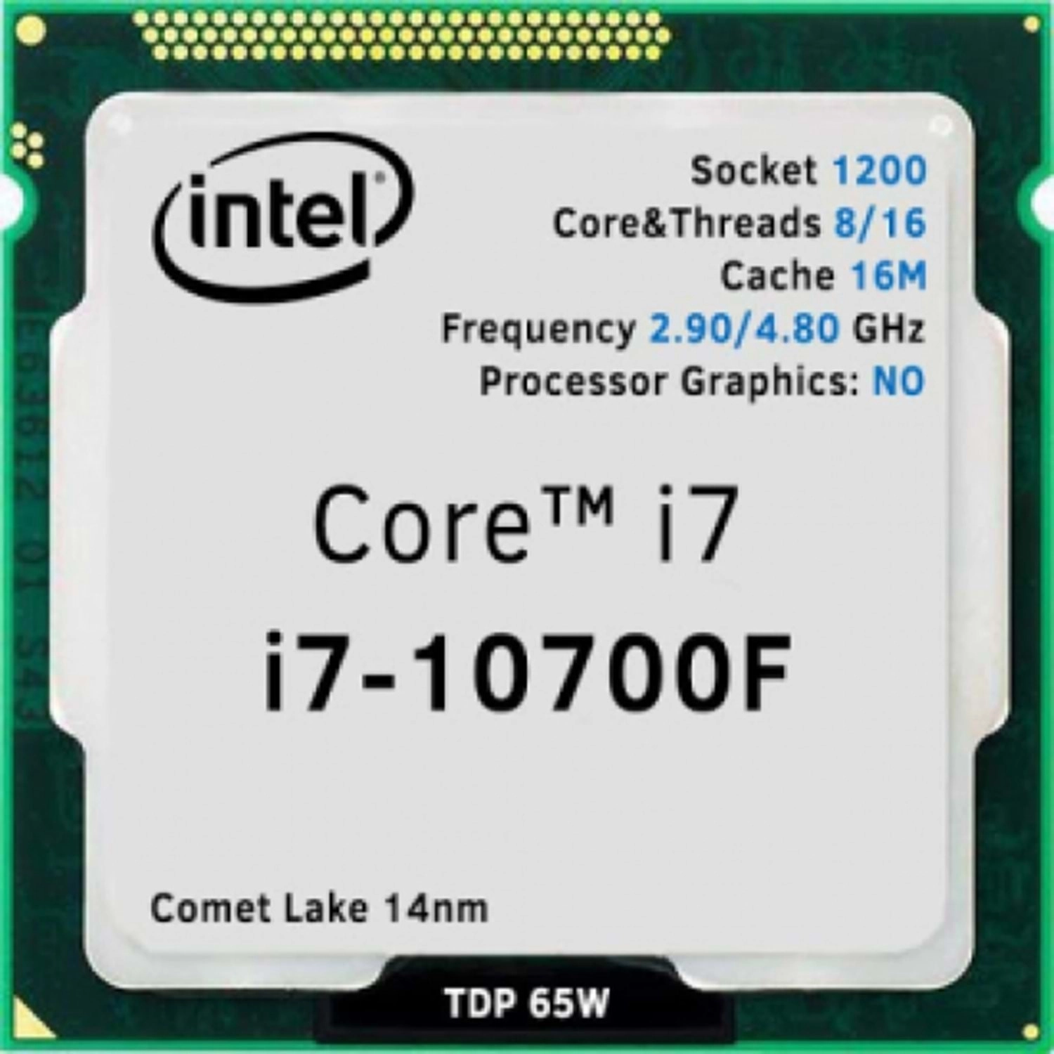 Intel Core I7 10700F 2,9 Ghz 16 Mb Cache 1200 Pin İşlemci ürün görseli