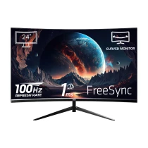 İzoly 2456 24" 100Hz 1Ms (Hdmi+Vga) Full Hd Curved Monitör