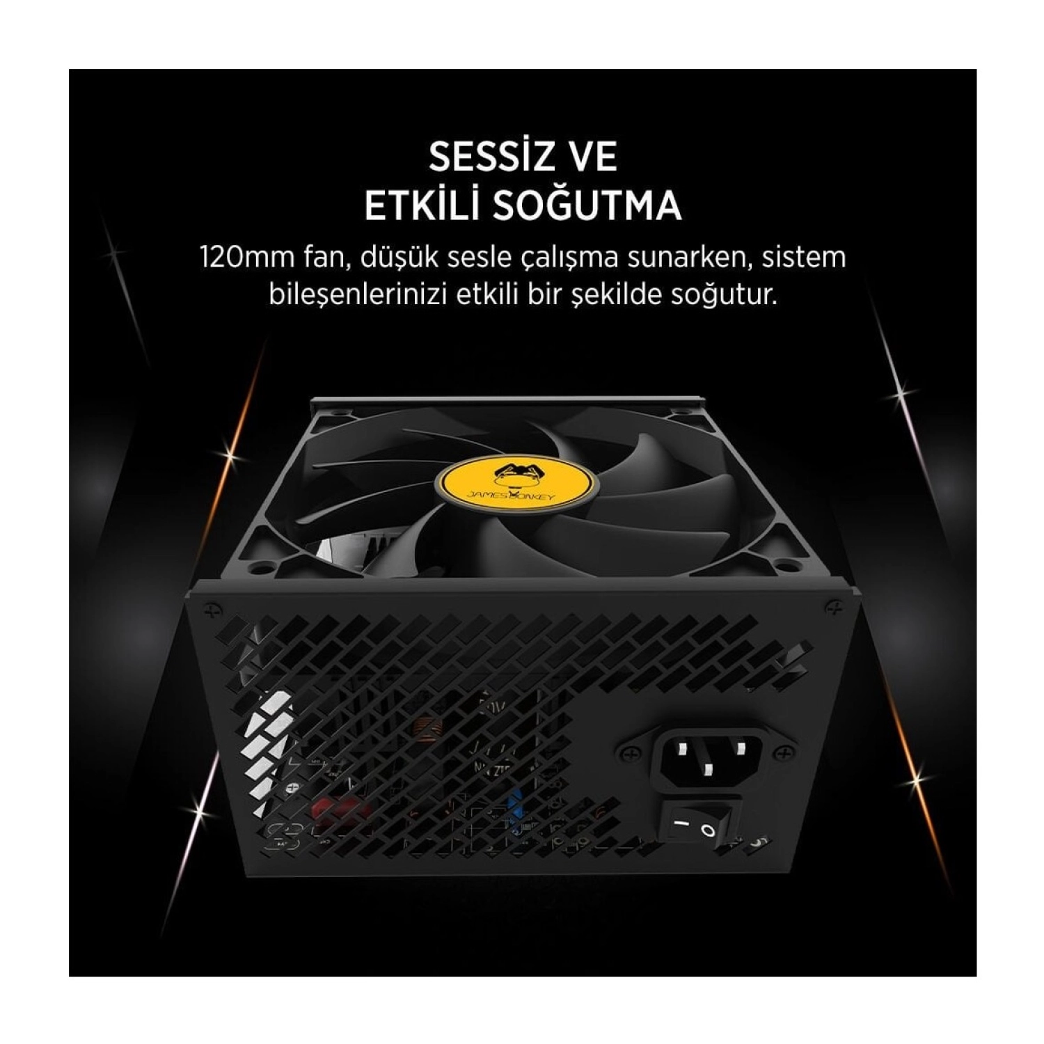 James Donkey Jdp1050 Apfc 12Cm 1050W Bronze 80+ Atx 3.1 Pcı-E 5.1 Power Supply - Görsel 5