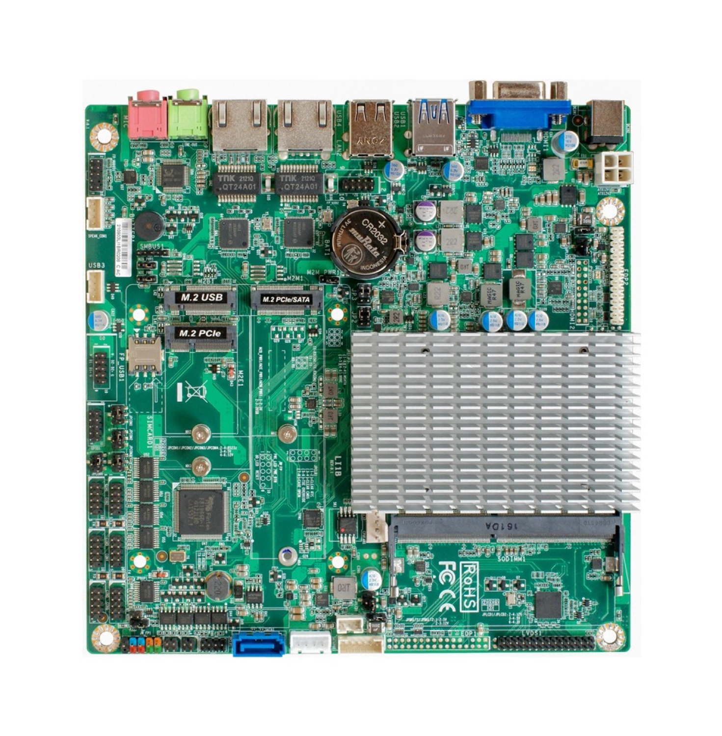 Jetway Ipc Jli1Bv-Ol J6412 Cpu, Ddr4 Up To 32Gb, 2* 2.5Gbe Anakart - Görsel 3
