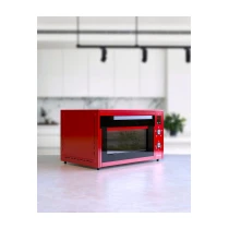 Kaisareia Xxl Erm02W 45 Lt Airfryer Mini Fırın Kırmızı