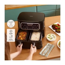 Karaca Air Pro Cook Duo Ev Yemeği Xxxl 8 Lt Starlight Yağsız Fritöz