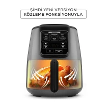 Karaca Air Pro Cook Köz Xl Airfryer 4 Lt Yağsız Space Gray Black Fritöz