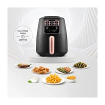 Karaca Air Pro Cook Xl 2In1 Airfryer 4 Lt Konuşan Yağsız Rose Gold Fritöz