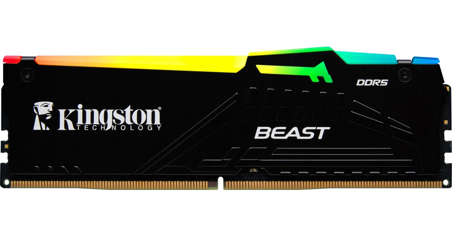 Kingston Fury Beast Rgb 8 Gb 5600 Mhz Cl36 Kf556C36Bbea/8 Ddr5 Ram ürün görseli
