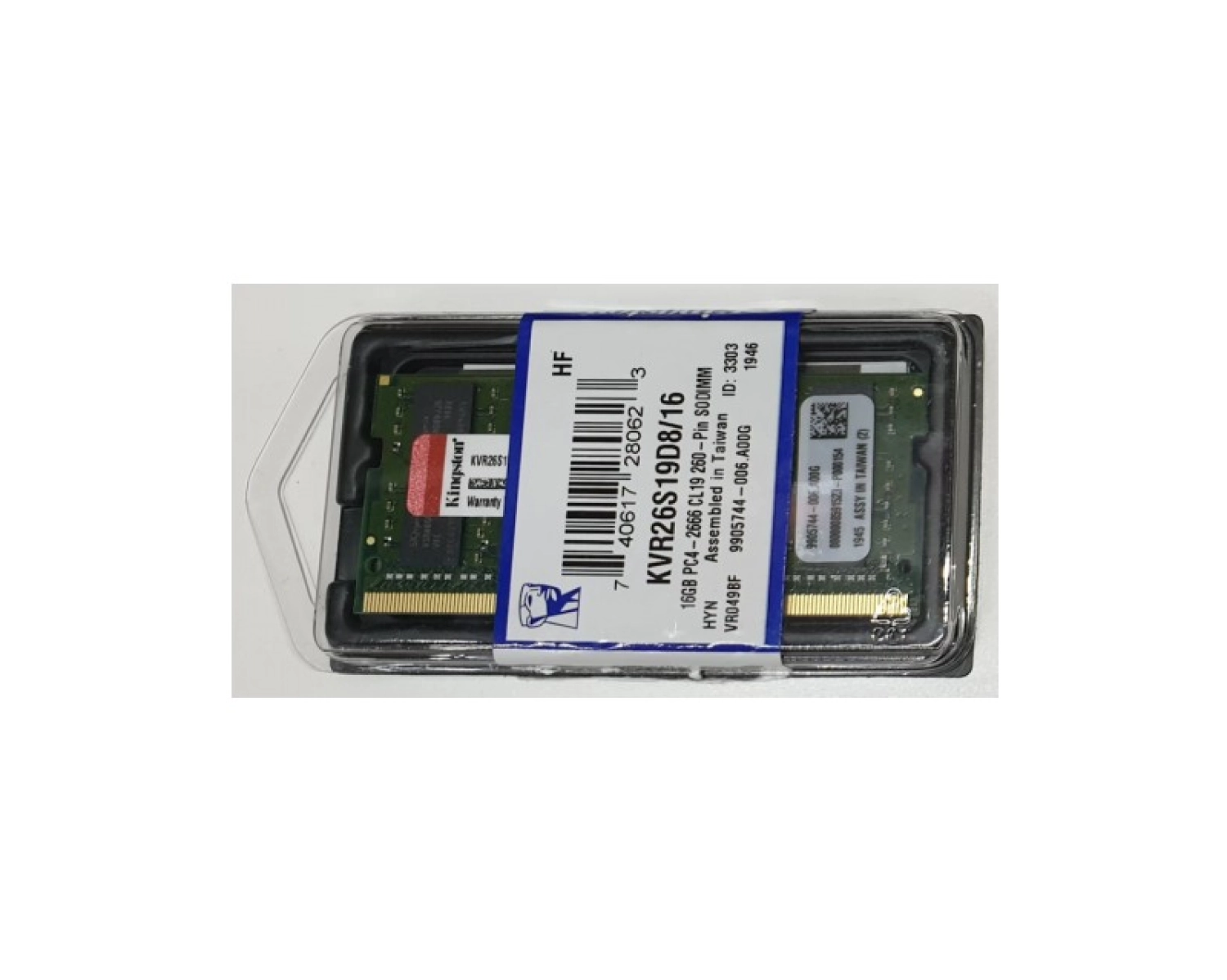 Kingston Kvr26S19D8/16 16Gb 2666Mhz Ddr4 Sodimm Notebook Ram 12V Cl19 ürün görseli