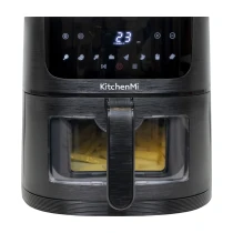 Kitchenmi Air Fryer 6 Lt Siyah Yağsız Fritöz