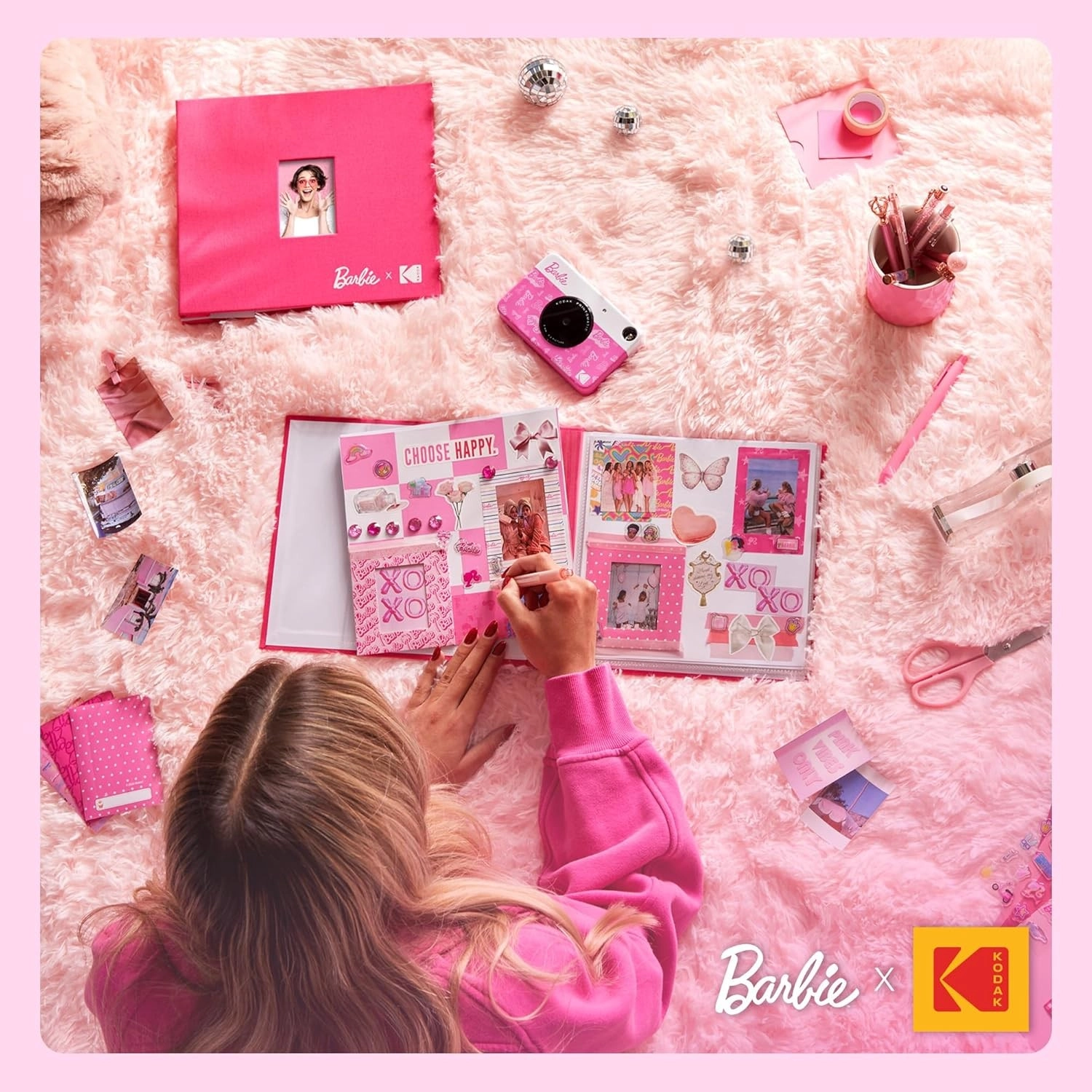 Kodak Barbie X Kodak 5Mp Anında Baskılı Dijital Kamera, Zınk Teknolojili, Yapışkanlı Fotoğraf - Görsel 2