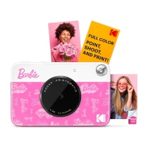 Kodak Barbie X Kodak 5Mp Anında Baskılı Dijital Kamera, Zınk Teknolojili, Yapışkanlı Fotoğraf