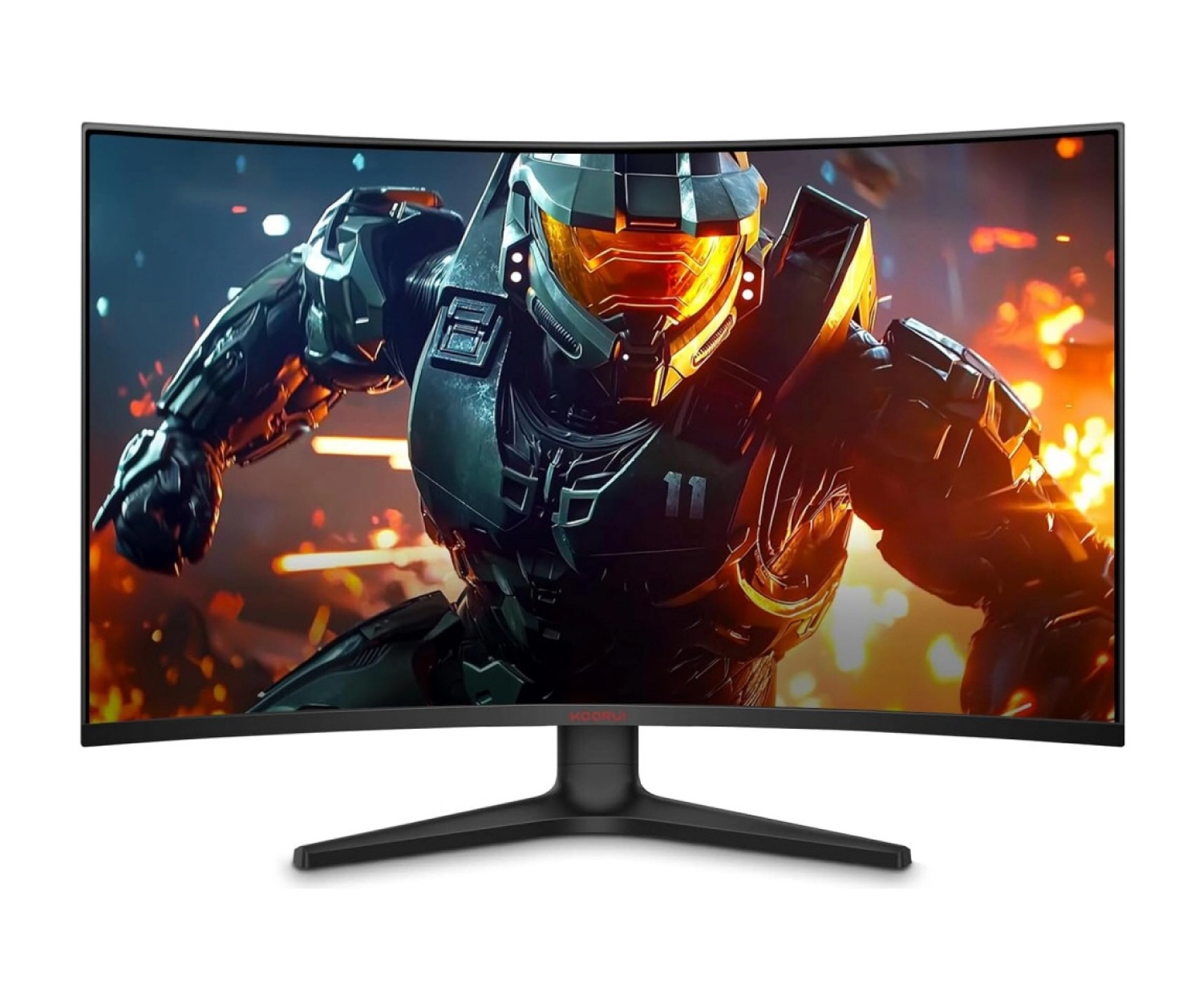 Koorui 31.5" 32E6Qc 170Hz 1Ms Va Qhd (Hdmı, Displayport) Curved Gaming Monitör - Görsel 2