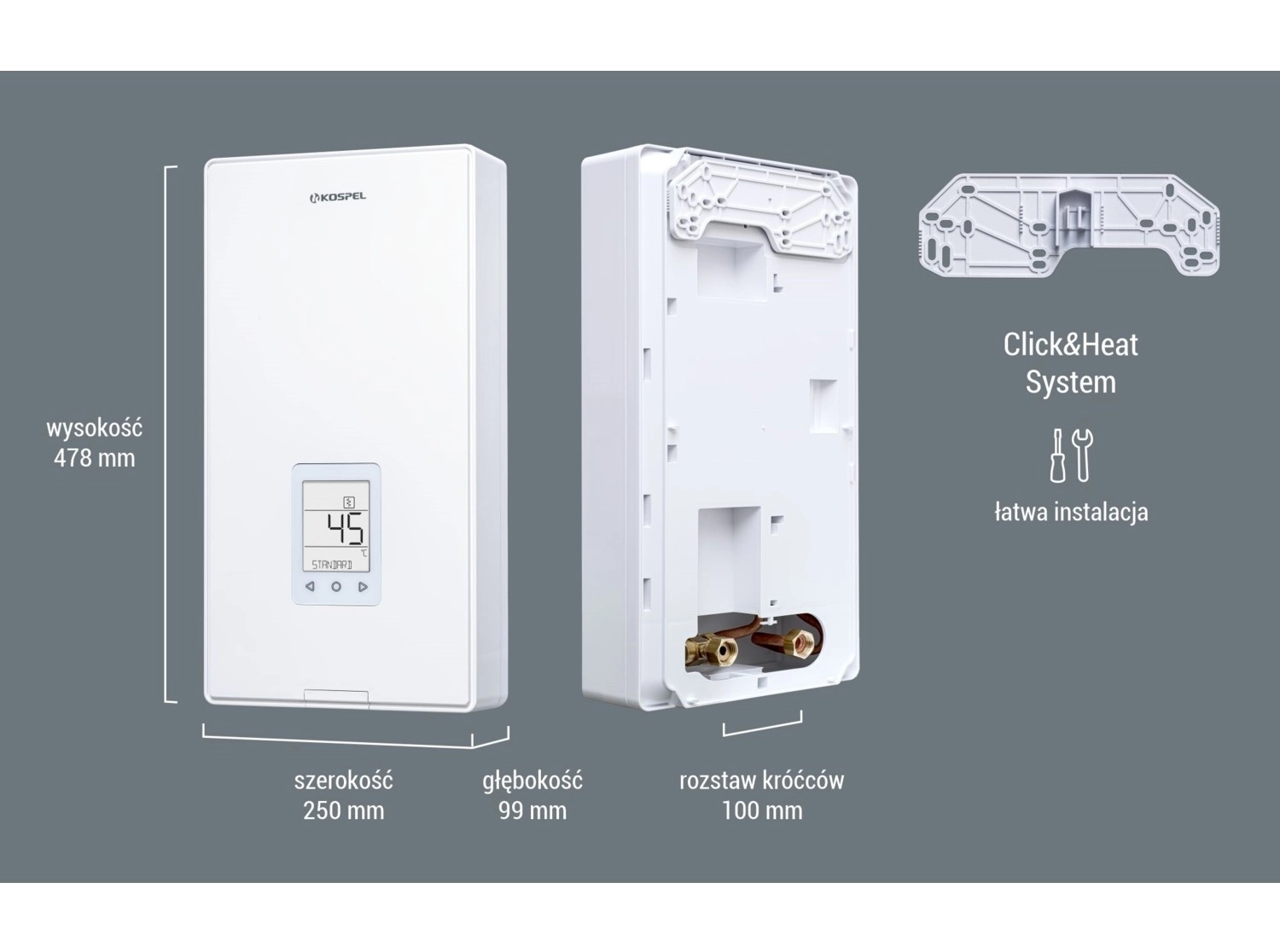 Kospel Ppe4-M Wifi Kontrollü Elektronik Trifaze Ani Su Isıtıcı - Görsel 2