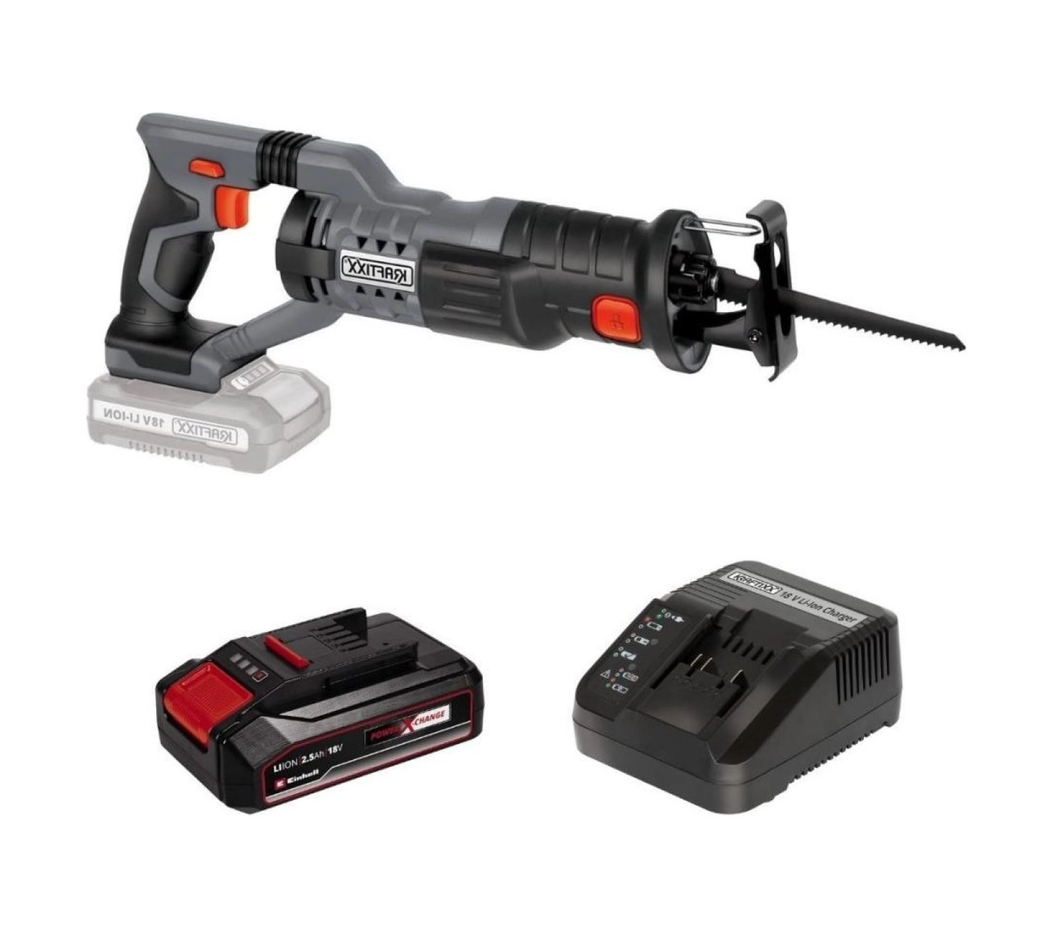 Kraftixx By Einhell Kx-Rs 18/1 Akülü Kılıç Testere 1X2.5 Amper 4514020 S1 ürün görseli