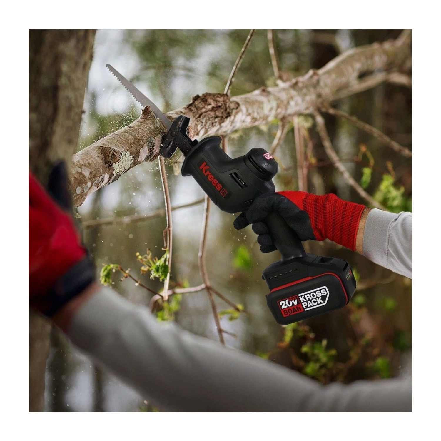 Kress Kue00.91 20Volt Kömürsüz Profesyonel Tilki Kuyruğu Testere - Görsel 4