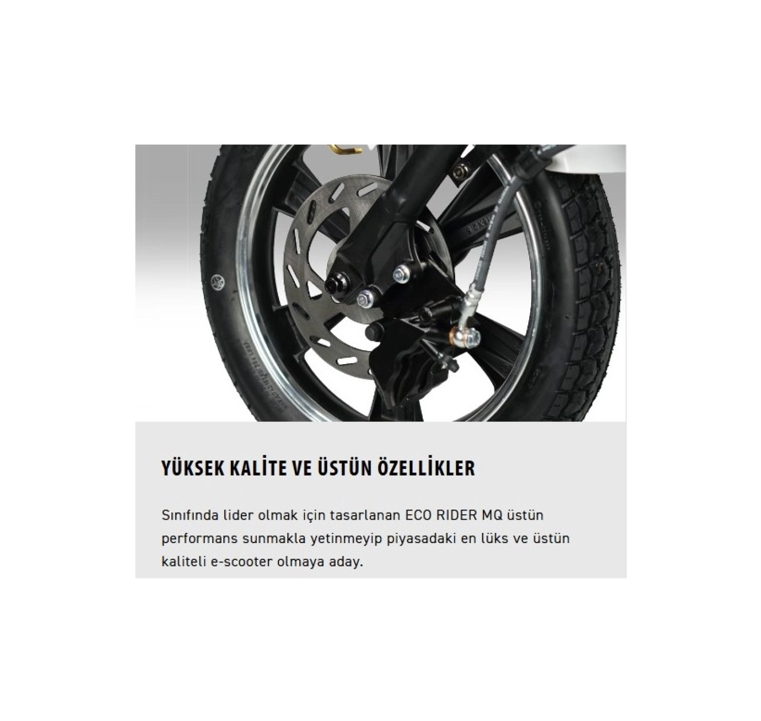 Kuba Ecorıder Mq Pro Elektrikli Moped Gri - Görsel 4