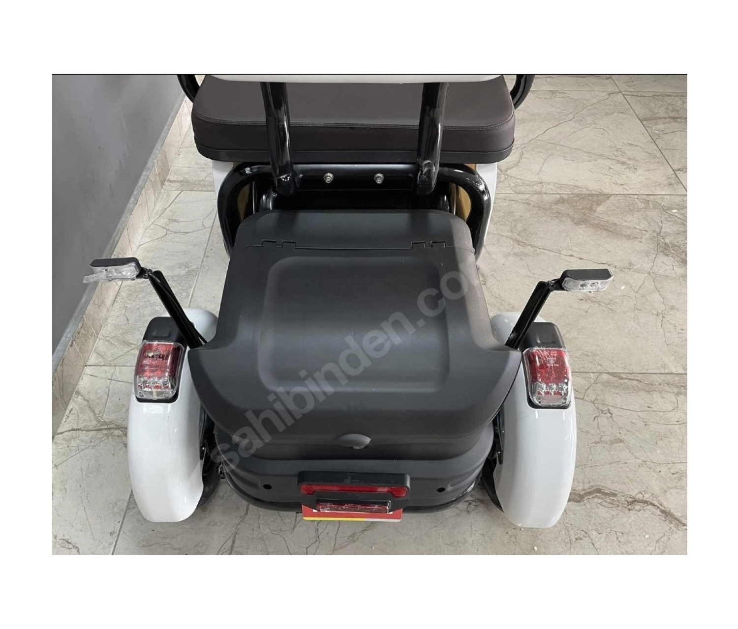 Kuba Grape 15 Elektrikli Üç Tekerlekli Scooter Beyaz - Görsel 4