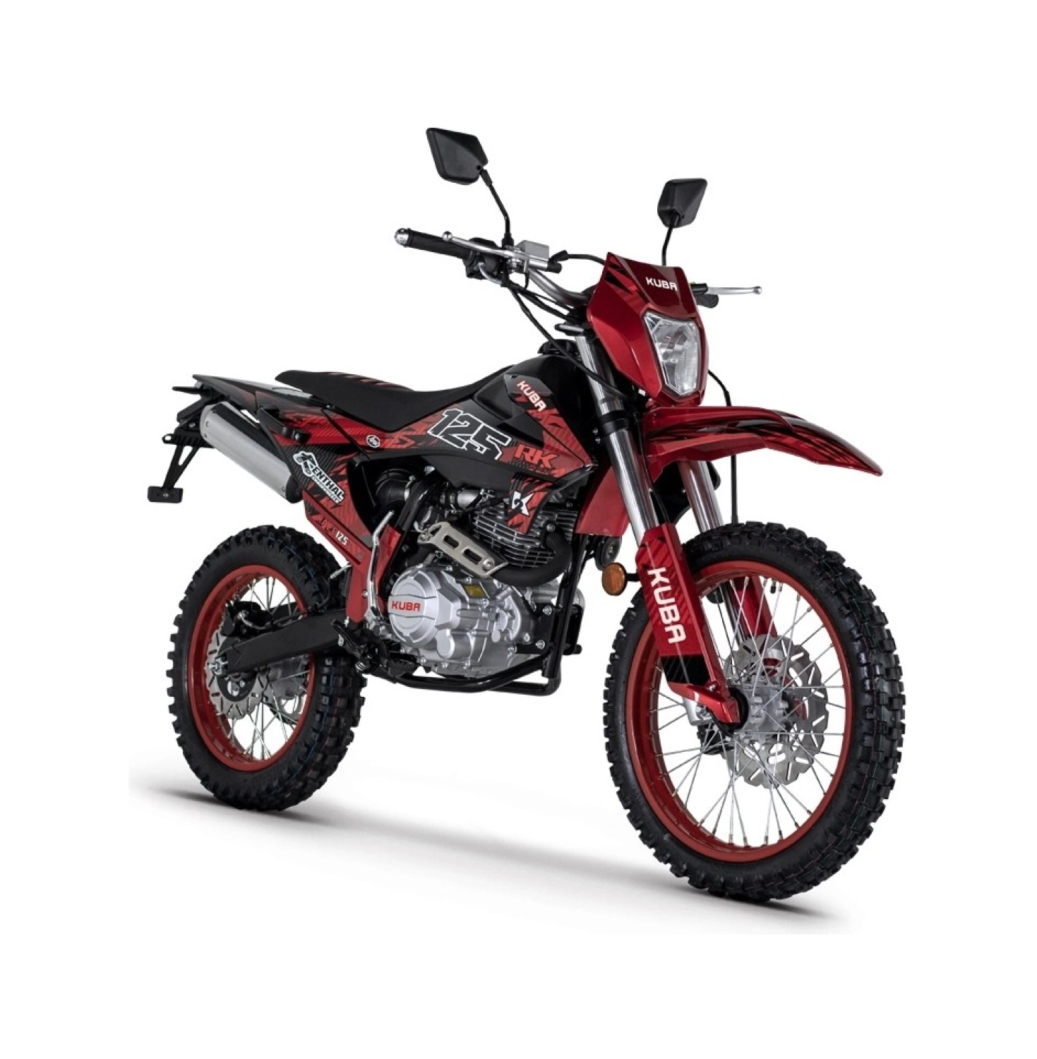 Kuba Race125 Cross Motosiklet Kırmızı ürün görseli