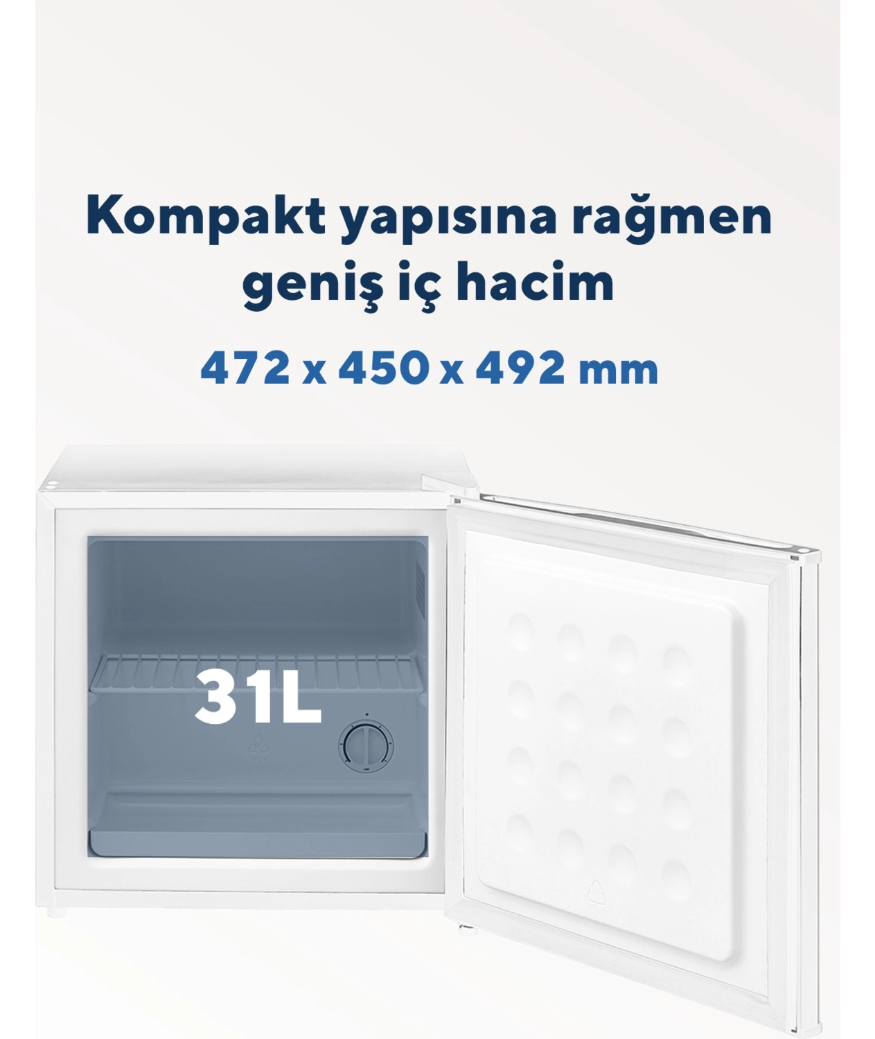 Kumtel 31L Mini Dondurucu Hfr-50 - Görsel 3