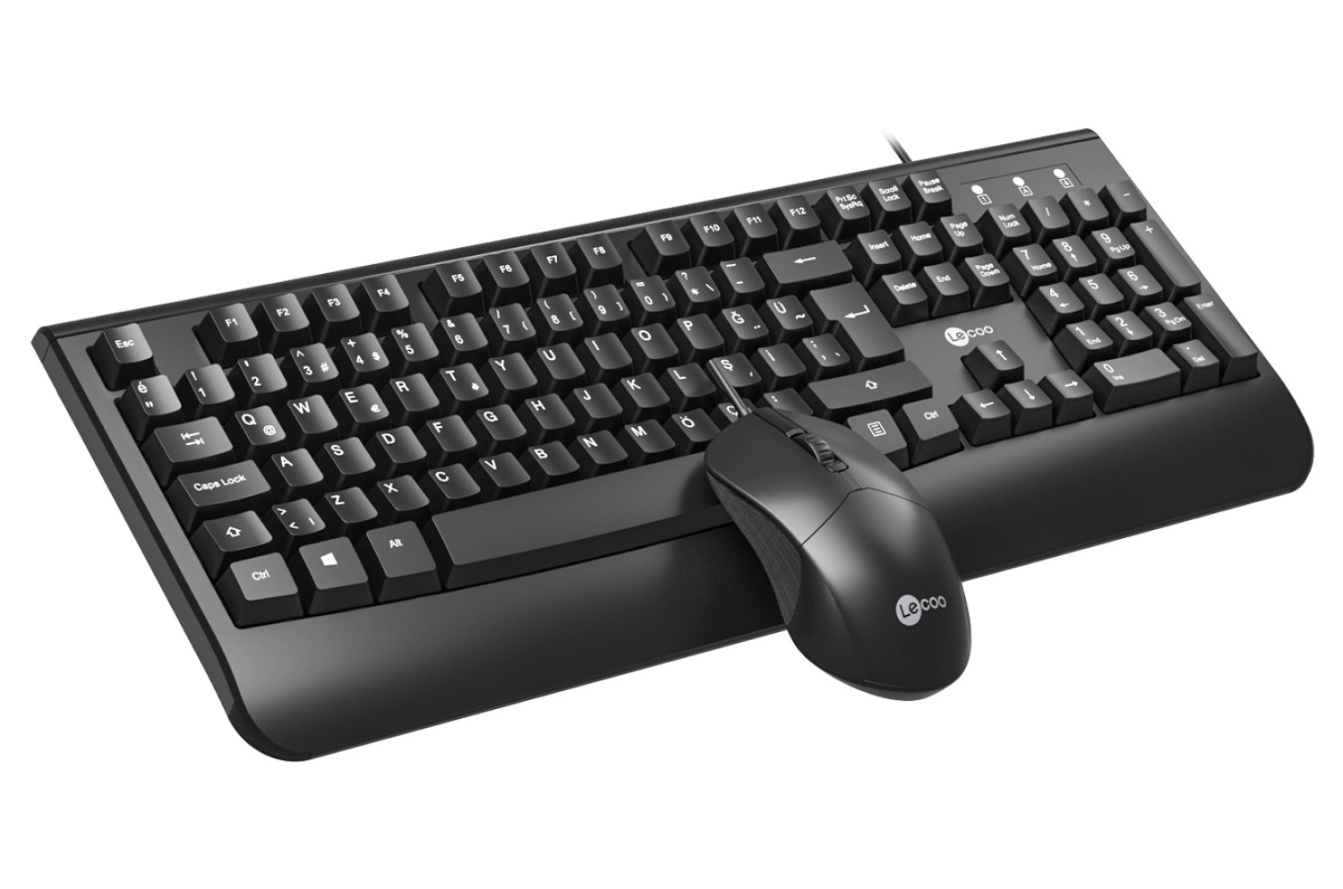 Lecoo Cm105 Usb Kablolu Türkçe Q Klavye & Mouse Set Siyah - Görsel 10