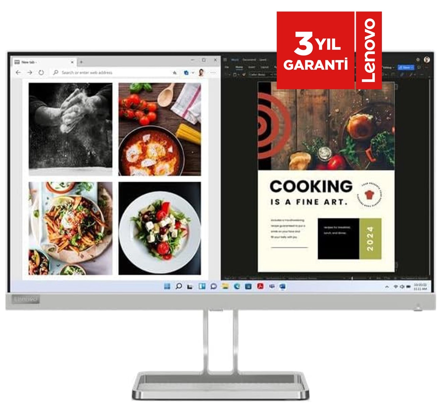 Lenovo L27E-40 27'' 4Ms 100Hz (Hdmi+Vga) Amd Freesync Va Panel Wled Monitör 67Ackac4Tk - Görsel 9