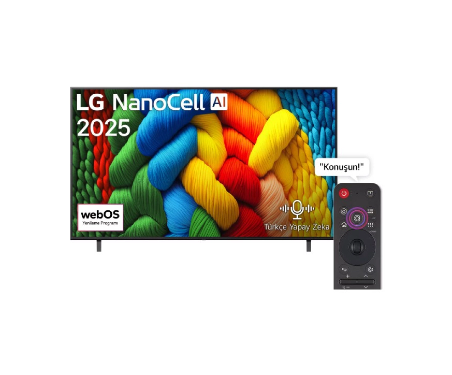 Lg 75Nano80A6B 75'' 191 Ekran Uydu Alıcılı 4K Ultra Hd Smart Webos Nanocell Tv ürün görseli