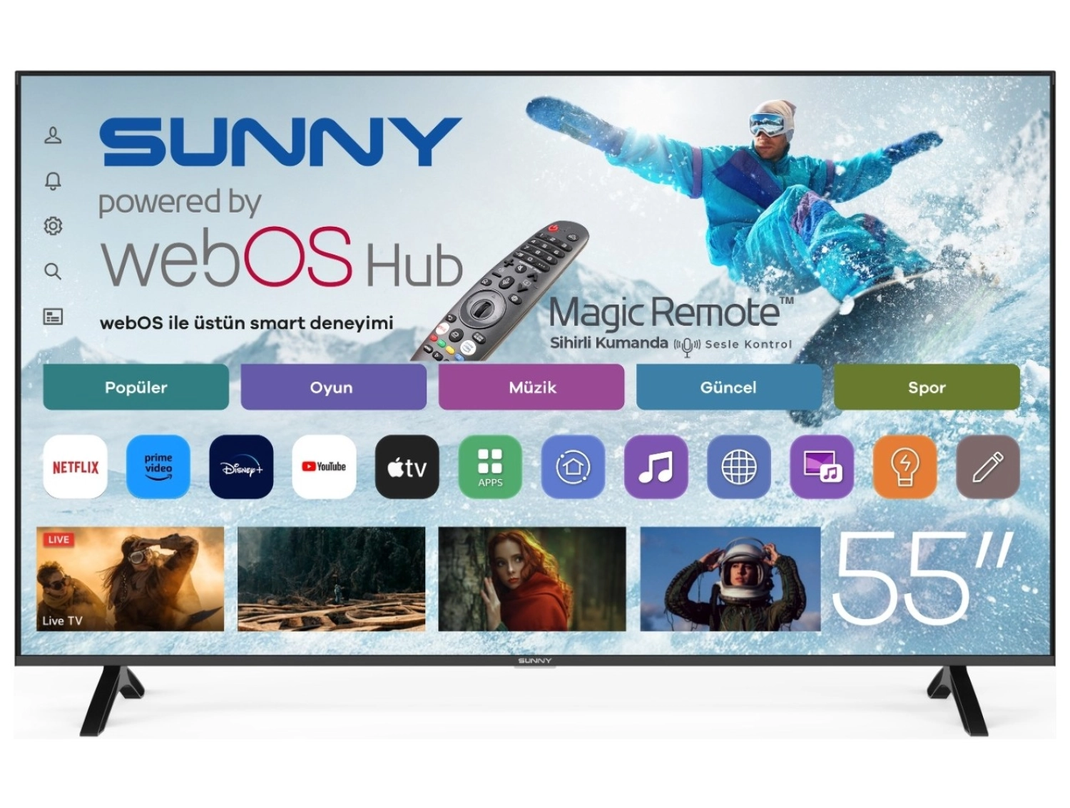 Lg Oled65Cs3Va 4K Ultra Hd 65" 165 Ekran Uydu Alıcılı Webos Smart Oled Evo Tv - Görsel 13