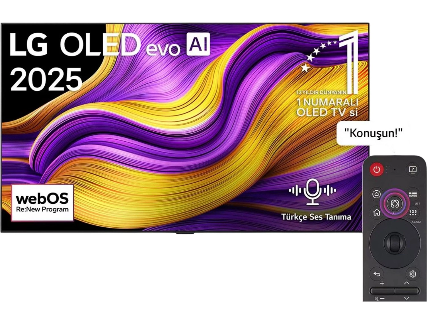 Lg Oled77G55 77'' 195 Ekran Uydu Alıcılı 4K Ultra Hd Smart Webos Oled Evo Tv ürün görseli