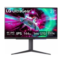 Lg Ultragear 27Gr93U-B 27" 1Ms 144Hz Freesync/G-Sync Displayhdr™ 400 Uhd (3840X2160) Pivot 4K Ips Gaming Monitör