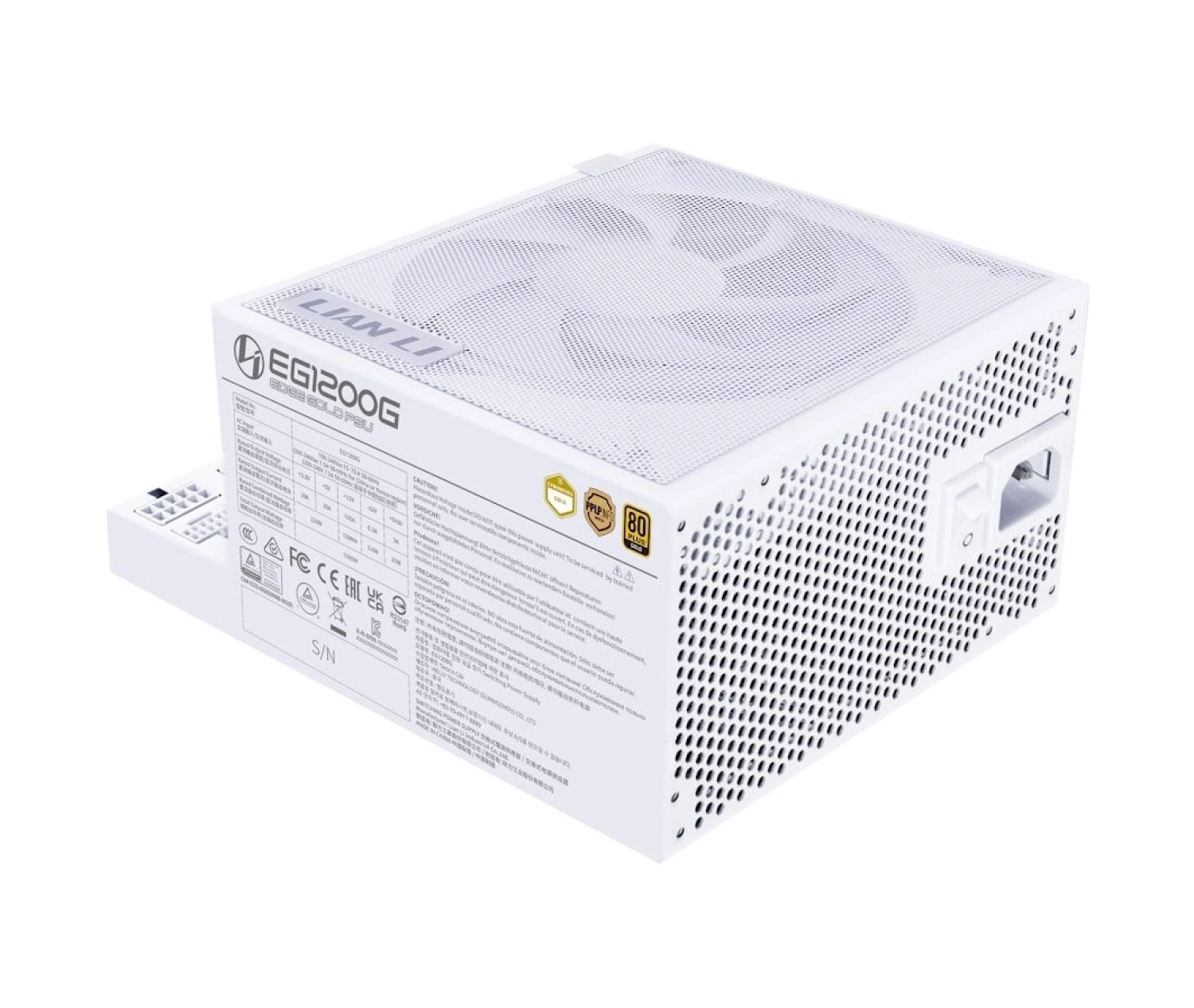 Lian Li Edge1200 Beyaz 1200W 80+ Gold Atx Power Supply - Görsel 3