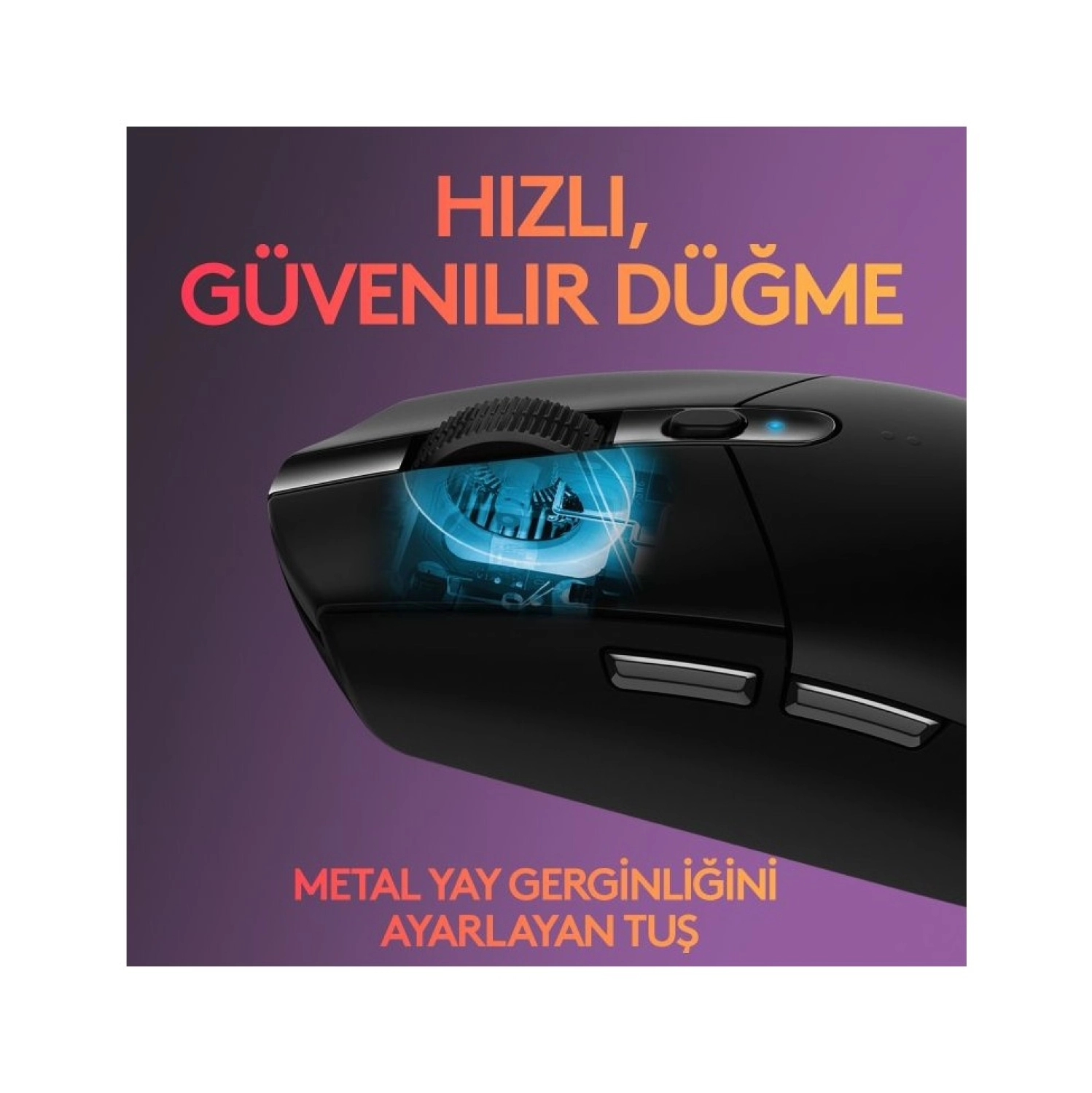 Logitech G G305 Lightspeed 12.000 Dpi Kablosuz Oyuncu Mouse - Siyah - Görsel 8
