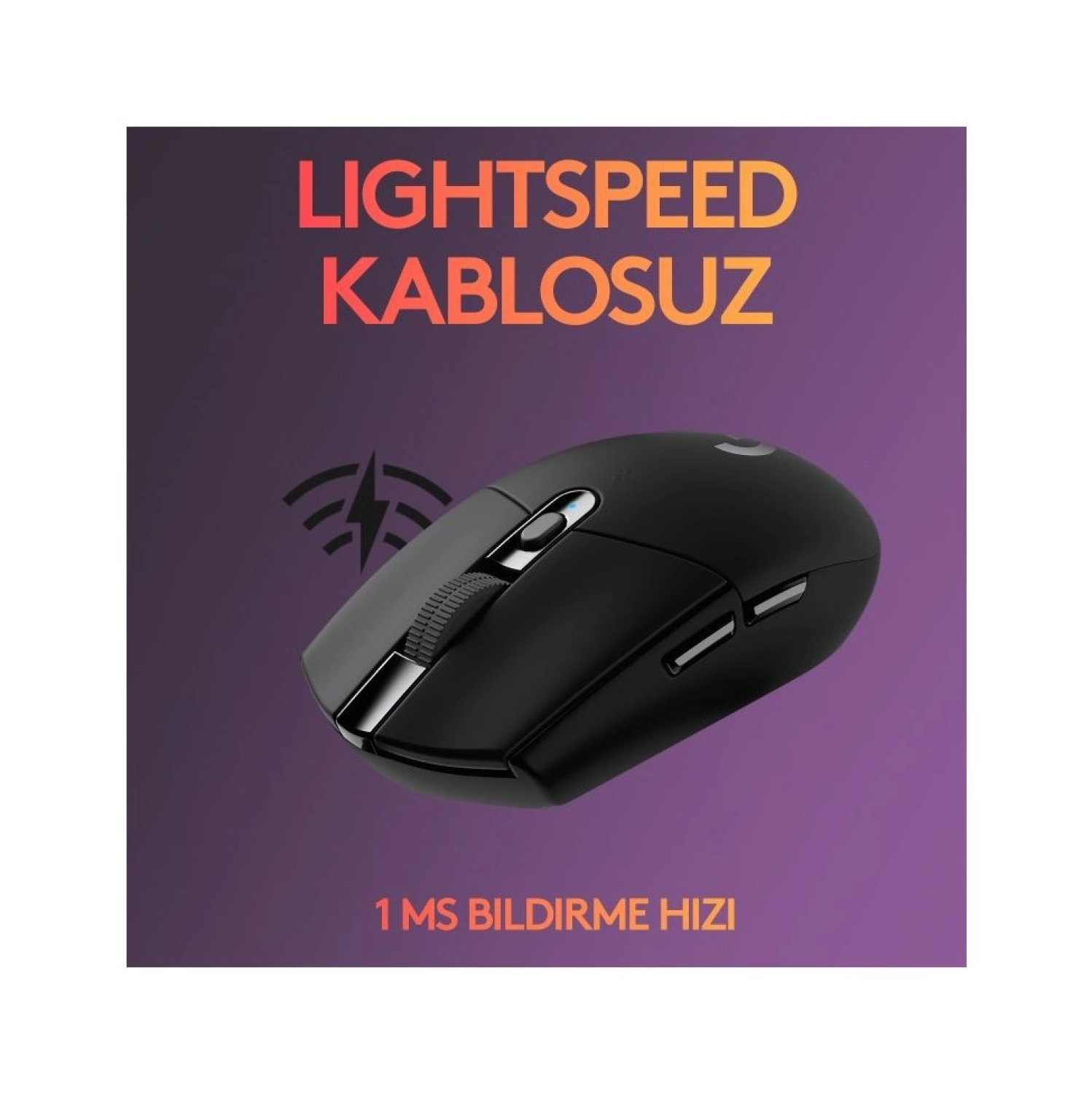 Logitech G G305 Lightspeed 12.000 Dpi Kablosuz Oyuncu Mouse - Siyah - Görsel 4
