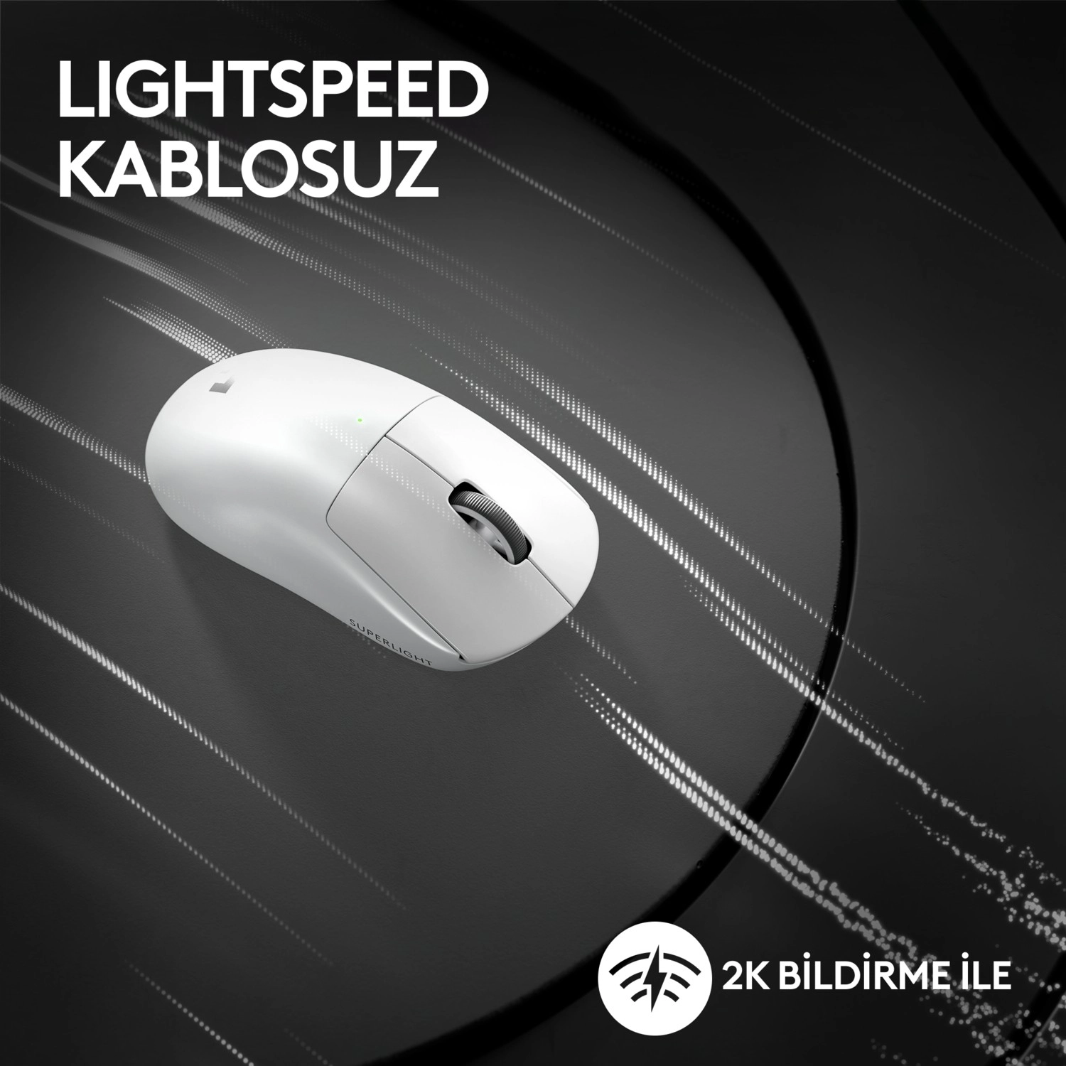 Logitech G Pro X Superlight 2 Hafif Hero 2 Sensör 32.000 Dpi Lightspeed Kablosuz Oyuncu Mouse - Beyaz - Görsel 7