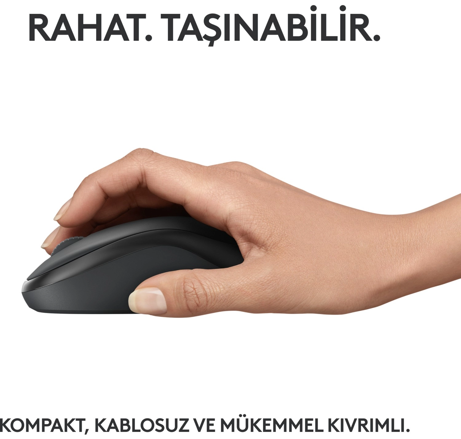 Logitech M240 Sessiz Kompakt Kablosuz Bluetooth Mouse - Siyah - Görsel 5