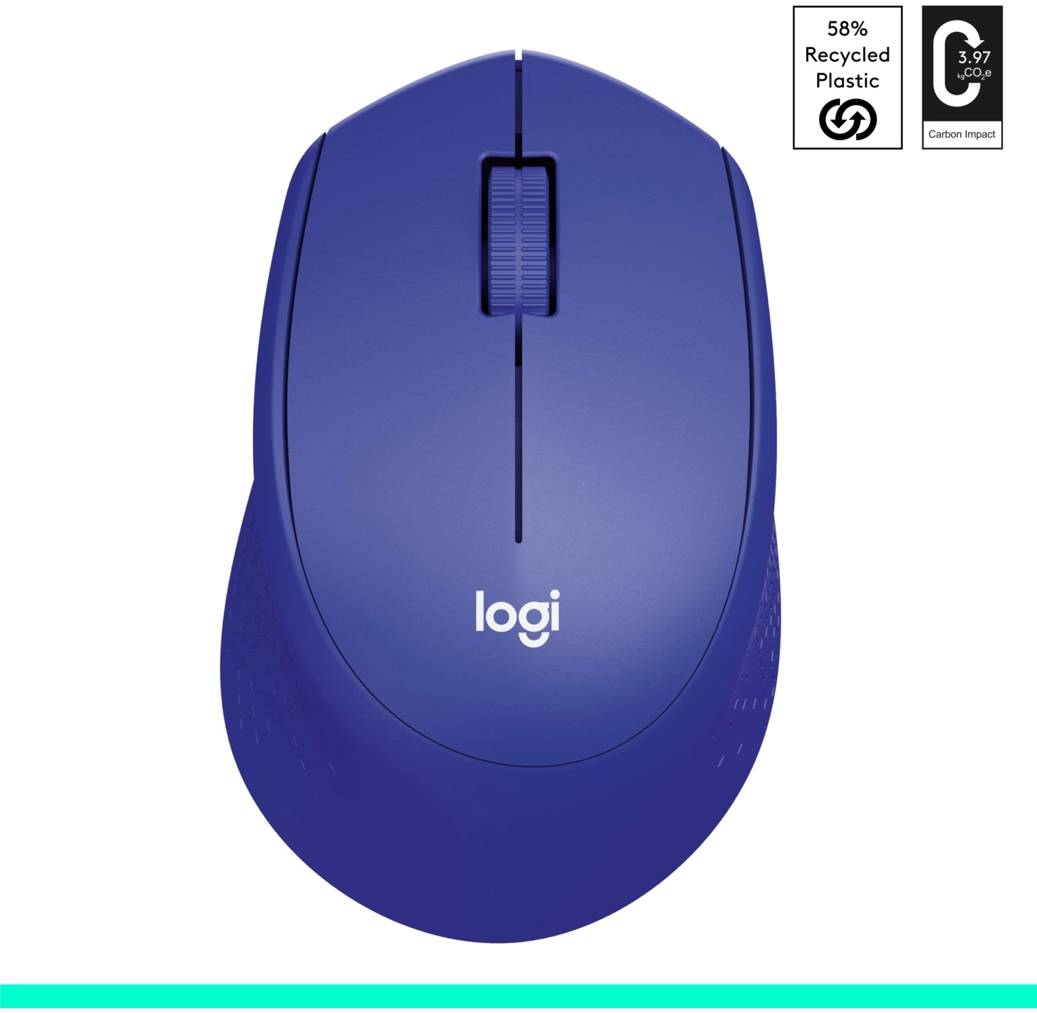 Logitech M330 Sessiz Kablosuz Optik Mouse - Mavi - Görsel 2