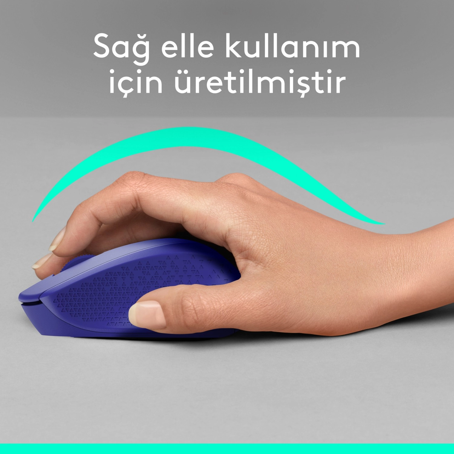 Logitech M330 Sessiz Kablosuz Optik Mouse - Mavi - Görsel 4