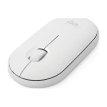 Logitech M350 Pebble Sessiz Kablosuz Kompakt Mouse – Beyaz